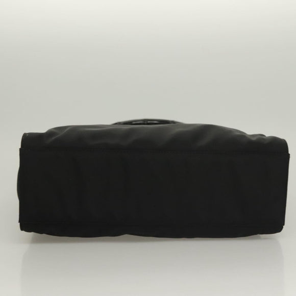 GUCCI Bamboo Hand Bag Nylon Black Silver 002 1016 Auth ep9594