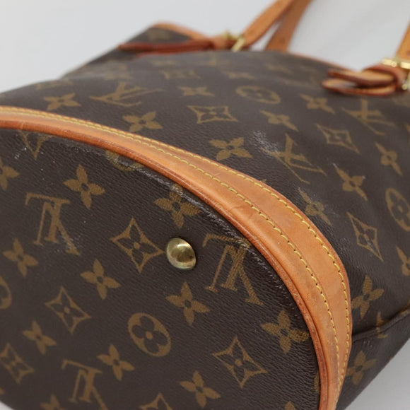 LOUIS VUITTON Monogram Bucket PM Shoulder Bag M42238 LV Auth ep9612