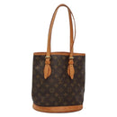 LOUIS VUITTON Monogram Bucket PM Shoulder Bag M42238 LV Auth ep9612-1