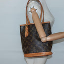 LOUIS VUITTON Monogram Bucket PM Shoulder Bag M42238 LV Auth ep9612-21