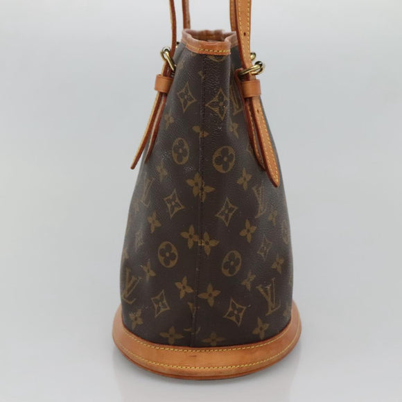 LOUIS VUITTON Monogram Bucket PM Shoulder Bag M42238 LV Auth ep9612