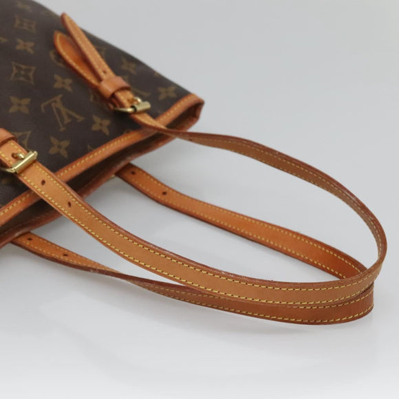 LOUIS VUITTON Monogram Bucket PM Shoulder Bag M42238 LV Auth ep9612