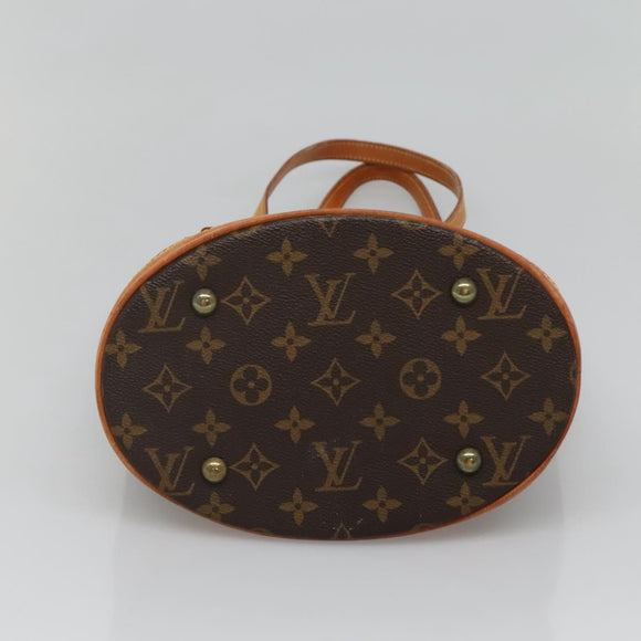 LOUIS VUITTON Monogram Bucket PM Shoulder Bag M42238 LV Auth ep9612