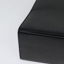 Salvatore Ferragamo Gancini Hand Bag Leather 2way Black Gold Auth ep9613-16