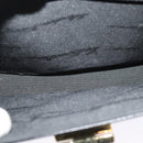 Salvatore Ferragamo Gancini Hand Bag Leather 2way Black Gold Auth ep9613-20