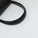 Salvatore Ferragamo Gancini Hand Bag Leather 2way Black Gold Auth ep9613-7