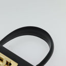 Salvatore Ferragamo Gancini Hand Bag Leather 2way Black Gold Auth ep9613-14