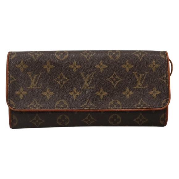 LOUIS VUITTON Monogram Pochette Twin GM Shoulder Bag M51852 LV Auth ep9618