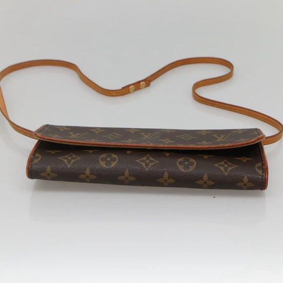 LOUIS VUITTON Monogram Pochette Twin GM Shoulder Bag M51852 LV Auth ep9618