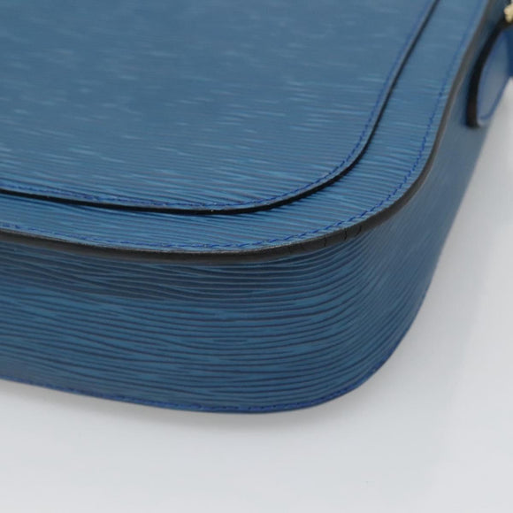 LOUIS VUITTON Epi Saint Cloud GM Shoulder Bag Toledo Blue M52195 LV Auth ep9625