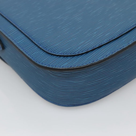LOUIS VUITTON Epi Saint Cloud GM Shoulder Bag Toledo Blue M52195 LV Auth ep9625