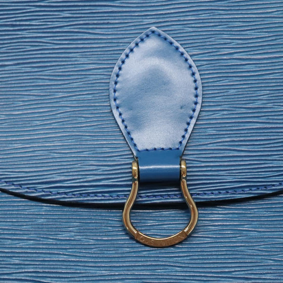 LOUIS VUITTON Epi Saint Cloud GM Shoulder Bag Toledo Blue M52195 LV Auth ep9625