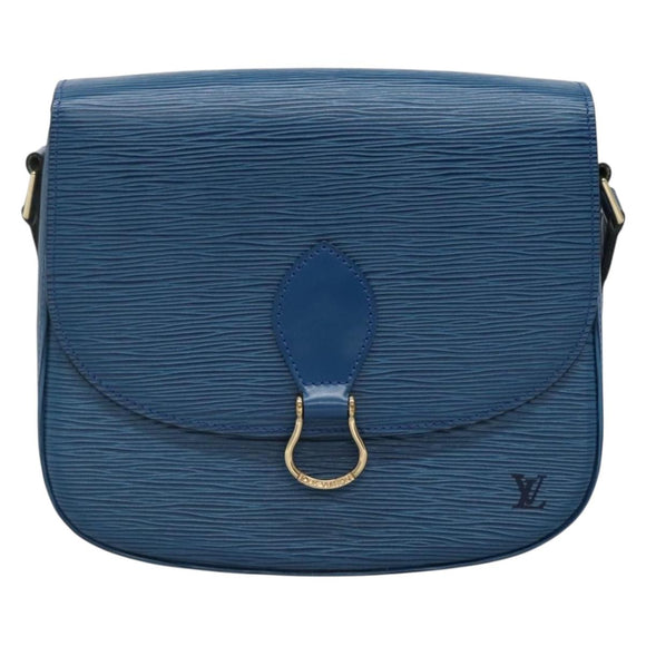 LOUIS VUITTON Epi Saint Cloud GM Shoulder Bag Toledo Blue M52195 LV Auth ep9625