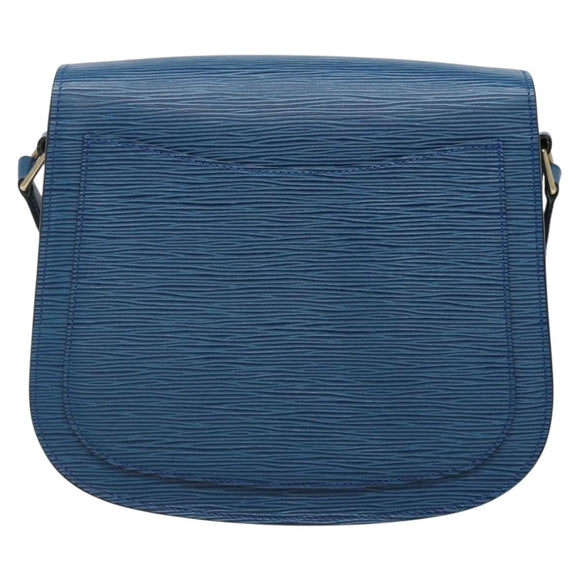 LOUIS VUITTON Epi Saint Cloud GM Shoulder Bag Toledo Blue M52195 LV Auth ep9625