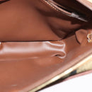 Burberrys Nova Check Clutch Bag PVC Beige Gold Auth ep9636-16