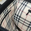 BURBERRY Tote Bag Leather Black Gold Auth ep9639-19