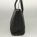 BURBERRY Tote Bag Leather Black Gold Auth ep9639-4