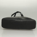 BURBERRY Tote Bag Leather Black Gold Auth ep9639-5