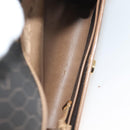 Christian Dior Honeycomb Canvas Shoulder Bag PVC Black Gold Auth ep9643-17