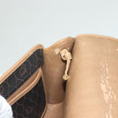 Christian Dior Honeycomb Canvas Shoulder Bag PVC Black Gold Auth ep9643-19