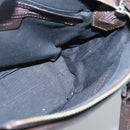 BURBERRY Nova Check Hand Bag Canvas Beige Silver Auth ep9645-19