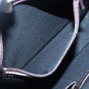 BURBERRY Nova Check Hand Bag Canvas Beige Silver Auth ep9645-12