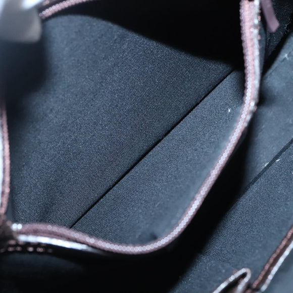 BURBERRY Nova Check Hand Bag Canvas Beige Silver Auth ep9645