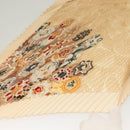 HERMES Pleated Carre 90 Scarf ""SULFURE&PRESSE PAPIERS2 "" Silk Auth ep9648-3