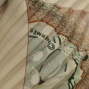 HERMES Pleated Carre 90 Scarf ""SULFURE&PRESSE PAPIERS2 "" Silk Auth ep9648-8