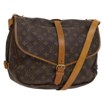 LOUIS VUITTON Monogram Saumur 35 Shoulder Bag M42254 LV Auth ep9649