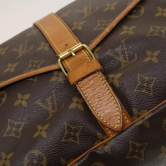 LOUIS VUITTON Monogram Saumur 35 Shoulder Bag M42254 LV Auth ep9649