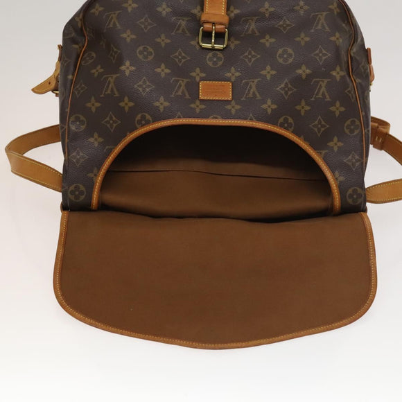 LOUIS VUITTON Monogram Saumur 35 Shoulder Bag M42254 LV Auth ep9649