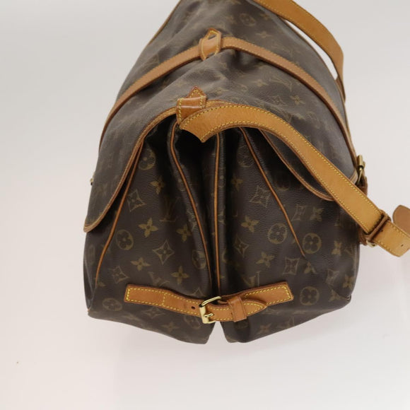 LOUIS VUITTON Monogram Saumur 35 Shoulder Bag M42254 LV Auth ep9649