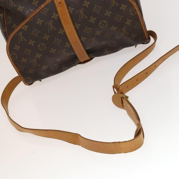 LOUIS VUITTON Monogram Saumur 35 Shoulder Bag M42254 LV Auth ep9649