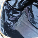 Christian Dior Trotter Canvas Boston Bag Navy Gold Auth ep9664-20