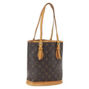 LOUIS VUITTON Monogram Bucket PM Shoulder Bag M42238 LV Auth ep9673-1