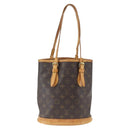 LOUIS VUITTON Monogram Bucket PM Shoulder Bag M42238 LV Auth ep9673-3