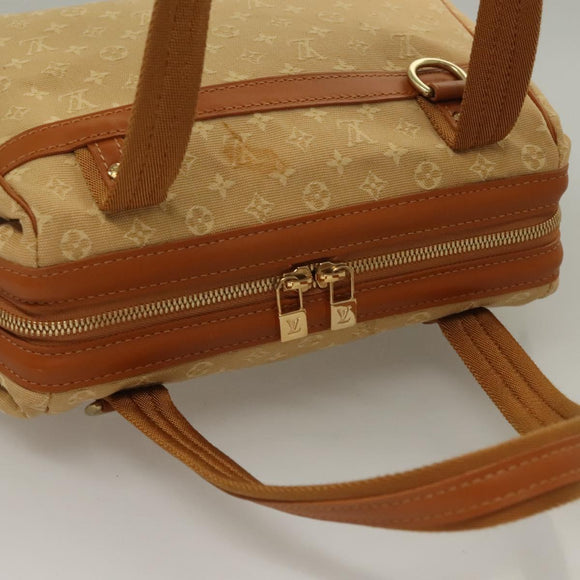 LOUIS VUITTON Monogram Mini Josephine PM Hand Bag Beige M92416 LV Auth ep9687