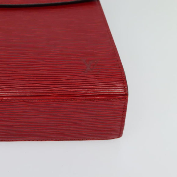 LOUIS VUITTON Epi Malesherbes Hand Bag Red M52377 LV Auth ep9689