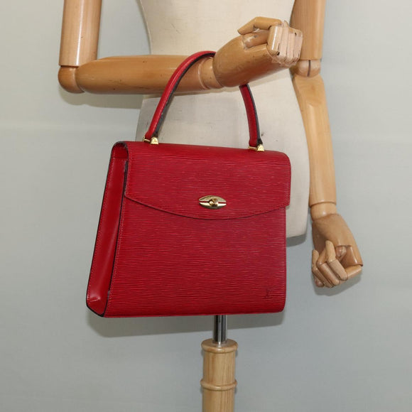 LOUIS VUITTON Epi Malesherbes Hand Bag Red M52377 LV Auth ep9689