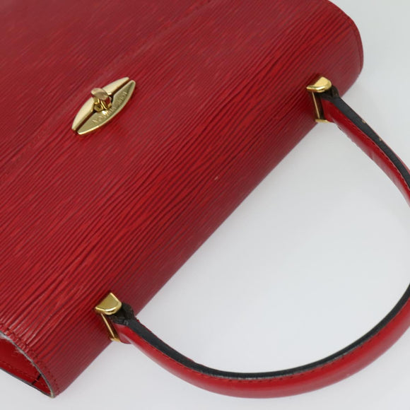 LOUIS VUITTON Epi Malesherbes Hand Bag Red M52377 LV Auth ep9689