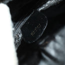 GUCCI Shoulder Bag Patent leather Black Gold Auth ep9690-18