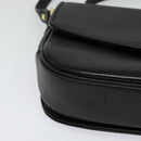Burberrys Shoulder Bag Leather Black Gold Auth ep9691-9