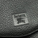 Burberrys Shoulder Bag Leather Black Gold Auth ep9691-17