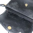 Burberrys Shoulder Bag Leather Black Gold Auth ep9691-10