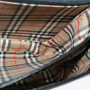 Burberrys Shoulder Bag Leather Black Gold Auth ep9691-18