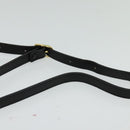 Burberrys Shoulder Bag Leather Black Gold Auth ep9691-8