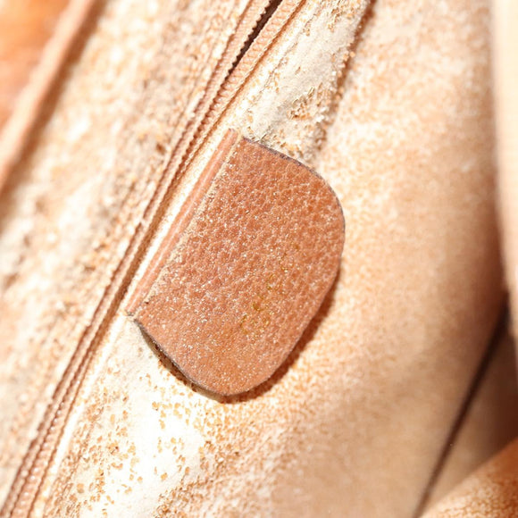 GUCCI Bamboo Hand Bag Leather Brown Gold Auth ep9697