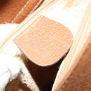 GUCCI Bamboo Hand Bag Leather Brown Gold Auth ep9697-11