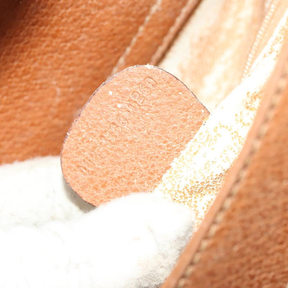 GUCCI Bamboo Hand Bag Leather Brown Gold Auth ep9697